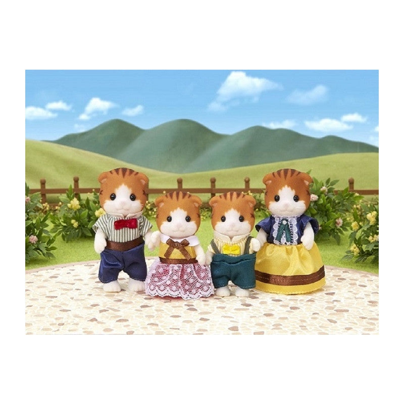 Sylvanian Maple Cat Family