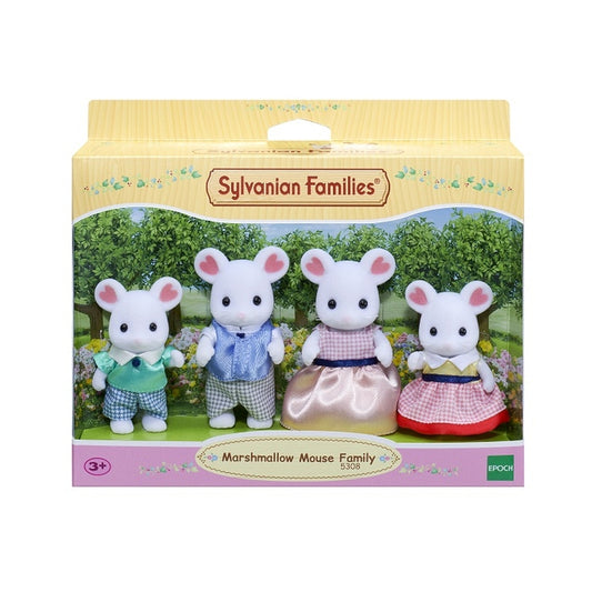 Sylvanian Mashmallow Mouse Family