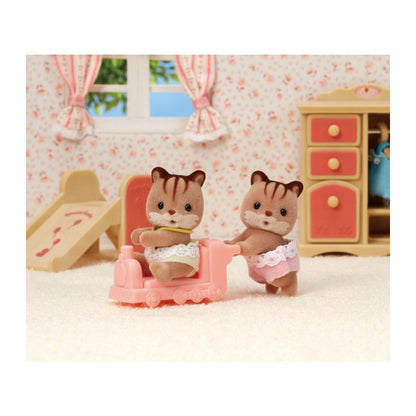 Sylvanian Walnut Squirrel Twins 2021 Version