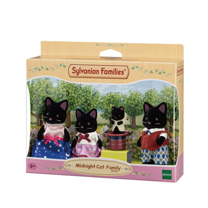 Sylvanian Midnight Cat Family