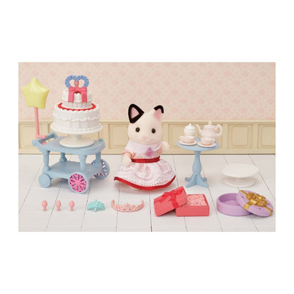 Sylvanian Party Time Playset - Tuxedo Cat