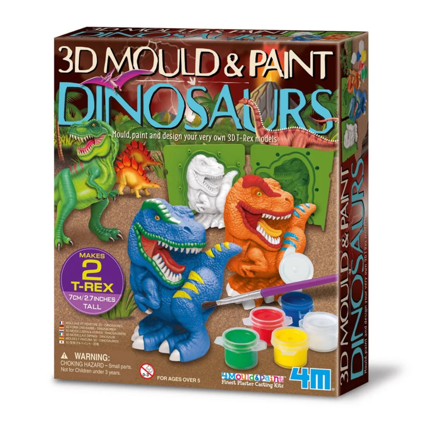 4M 3D Mould & Paint Dinosaur Kit