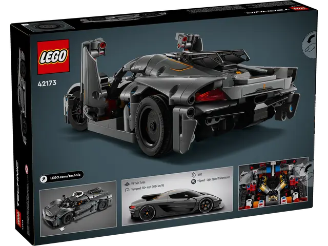 Lego Technic Koenigsegg Jesko Absolut Grey hypercar