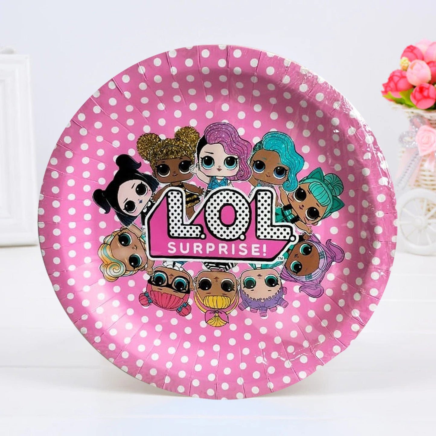 Disposable paper party Plates themed 10 pack