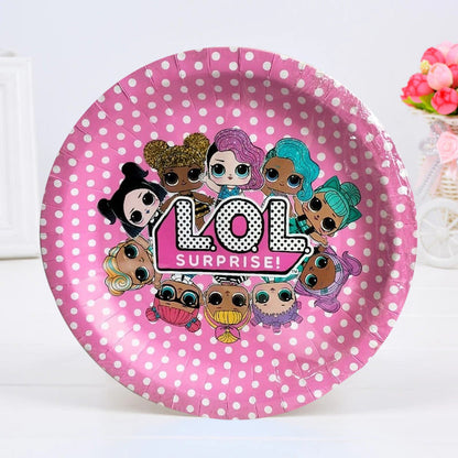 Disposable paper party Plates themed 10 pack