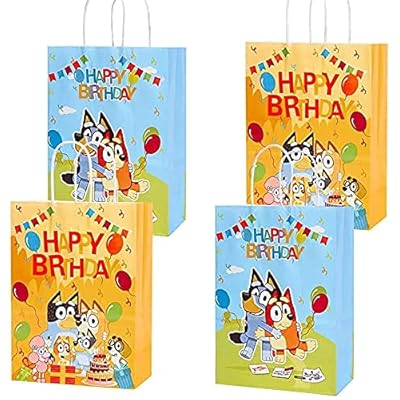 Party Paper  bags  themed 10 pack