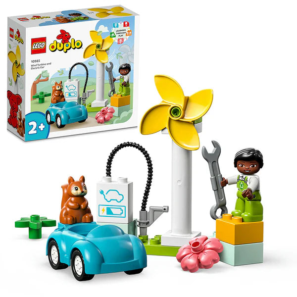 Lego Duplo Wind Turbine and Electric car