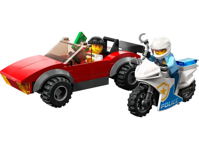 Lego City Police Bike Car Chase