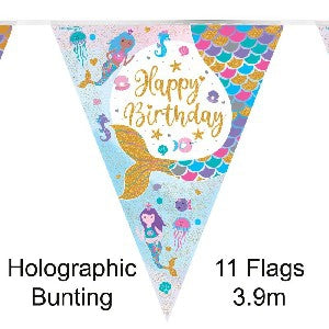 Bunting Shimmering Mermaid Iridescent