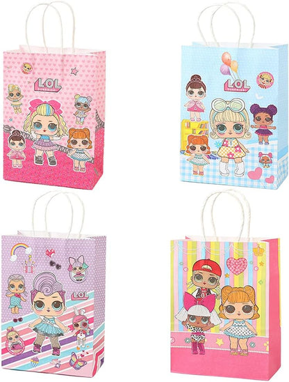 Party Paper  bags  themed 10 pack