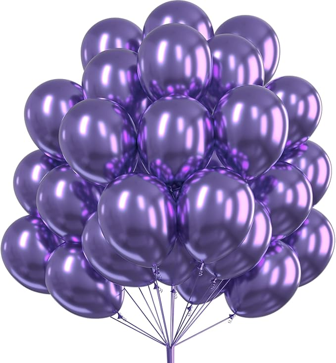 Balloons 5 inches Latex chrome metallic 100pcs