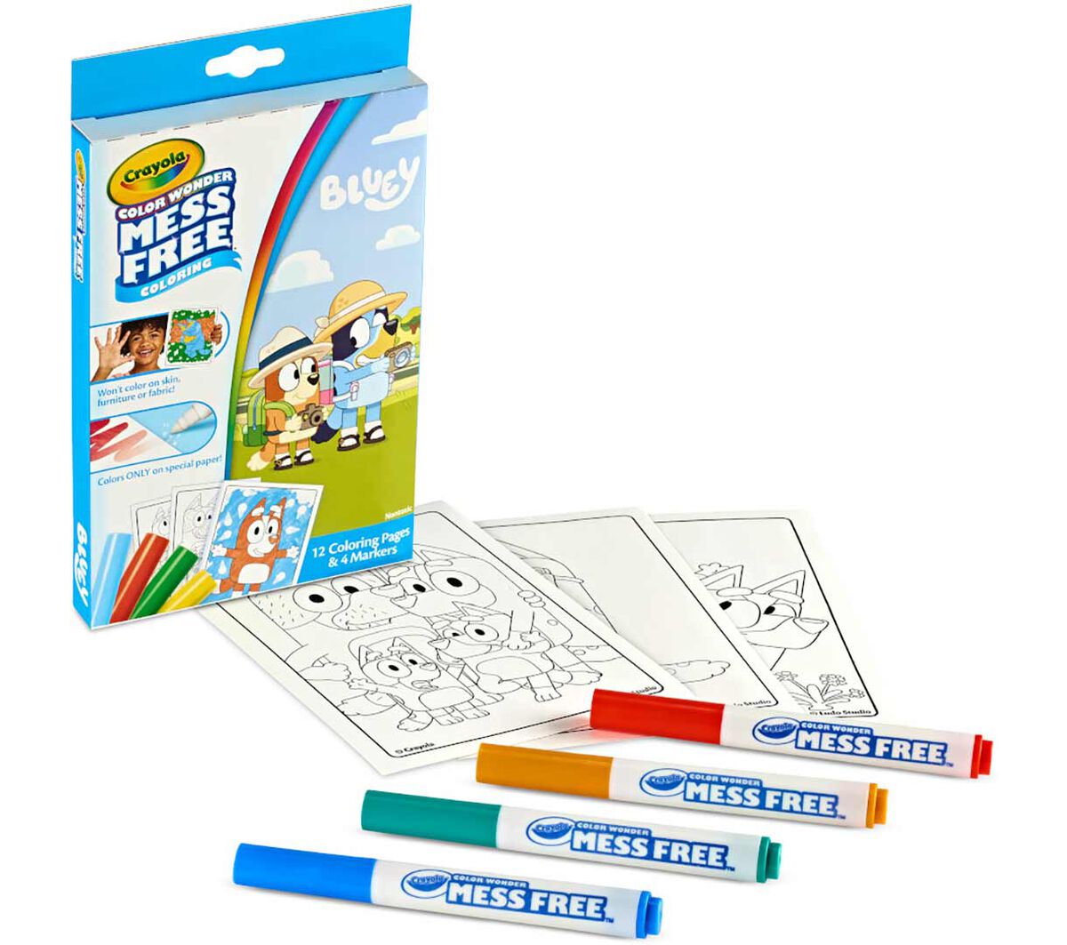 Crayola Color Wonder Set Bluey, Foldelope, 4 Mini