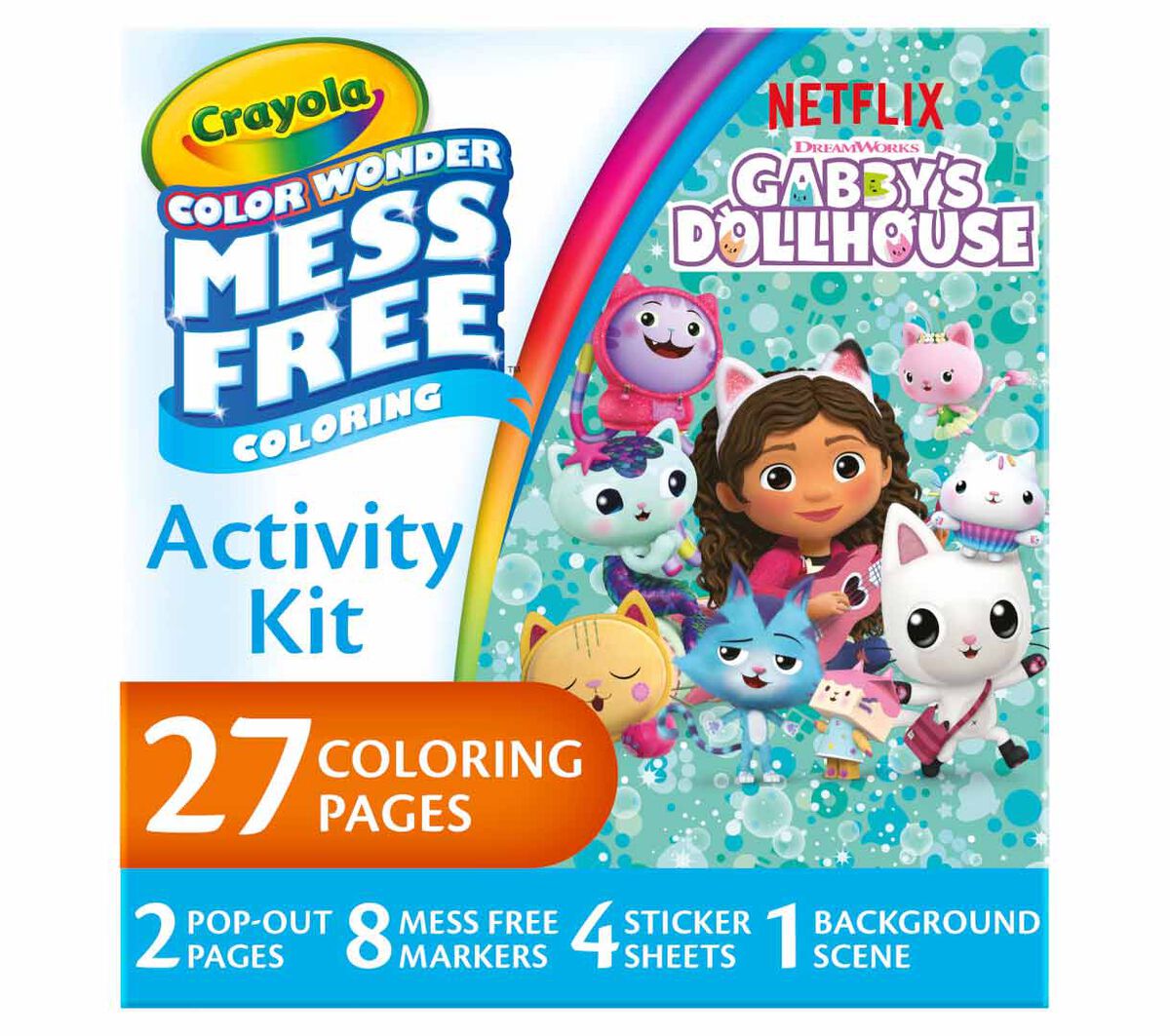 Crayola Gabby's Dollhouse 40pc Coloring Case