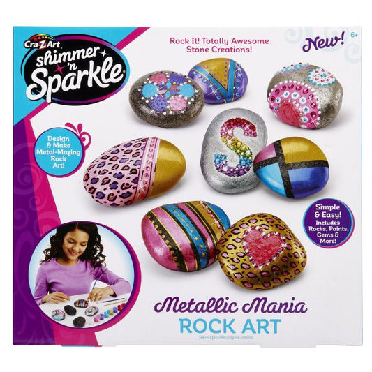 Cra-z-Art Shimmer & Sparkle Mettalic Mania Rock Art