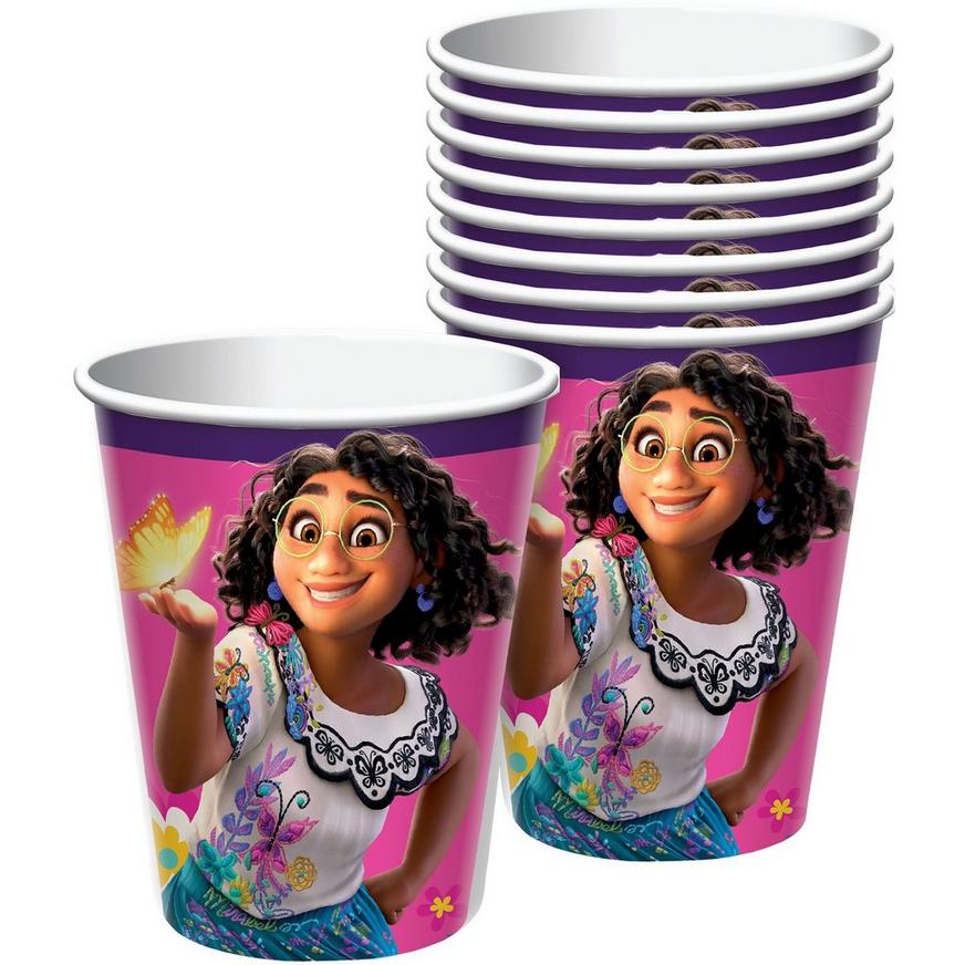 Disposable paper party cups themed 10 pack