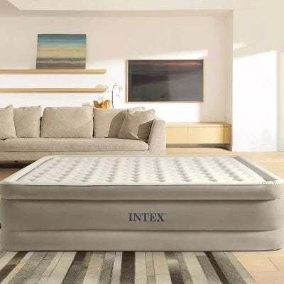 Intex Queen Ultra Plush Airbed W/fibertech