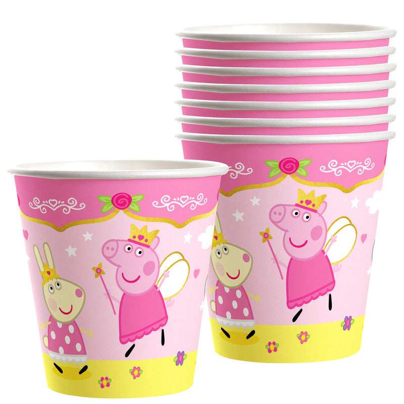 Disposable paper party cups themed 10 pack