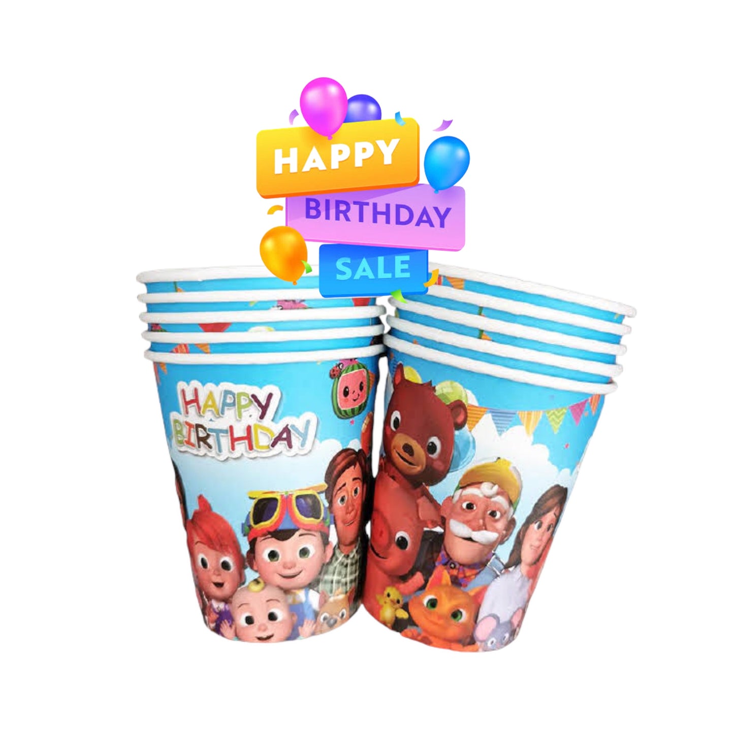 CocoMelon paper cups