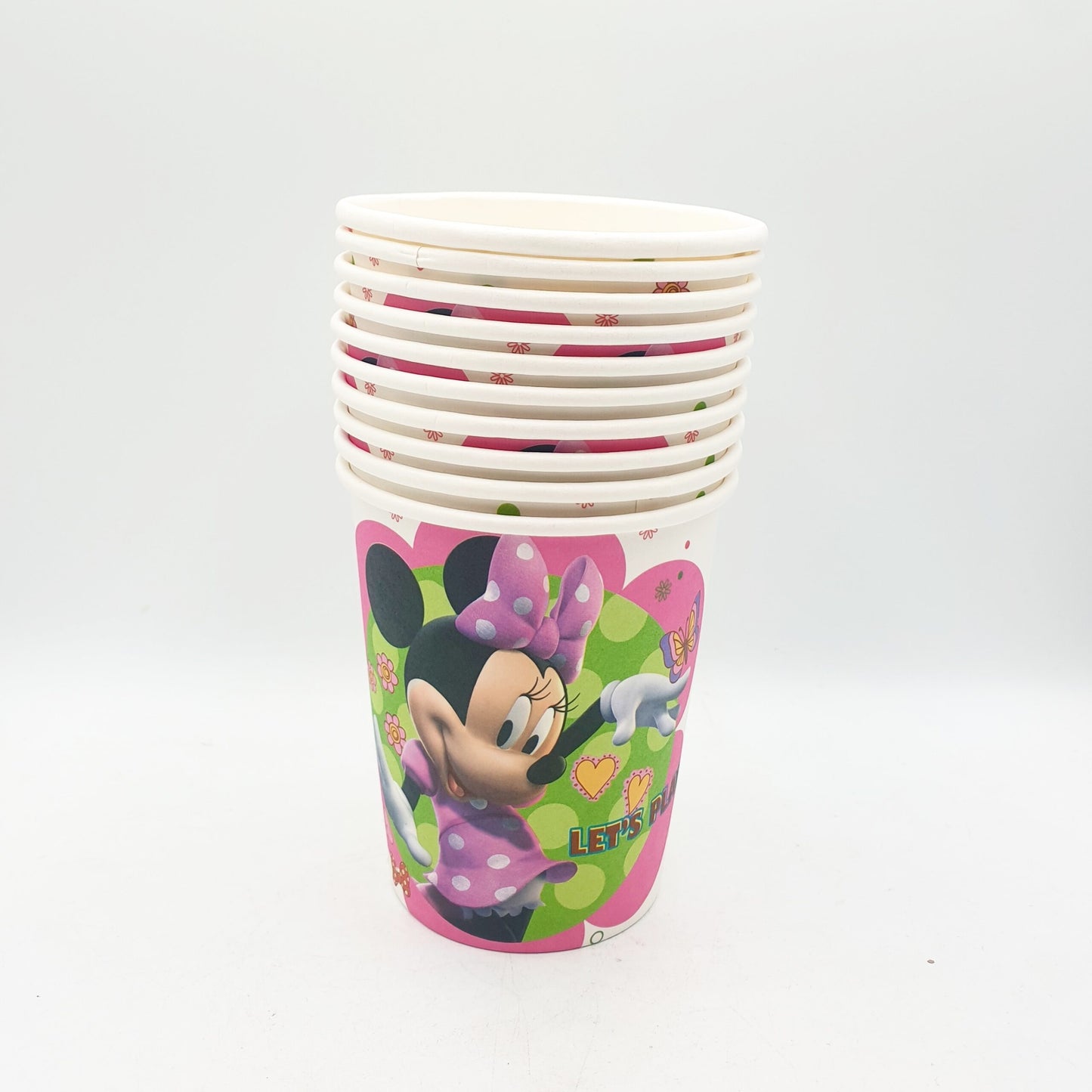 Disposable paper party cups themed 10 pack