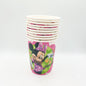 Disposable paper party cups themed 10 pack