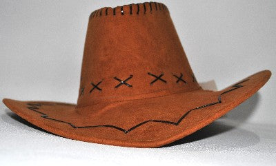 Hat Cowboy Leather Light Brown