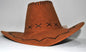 Hat Cowboy Leather Light Brown