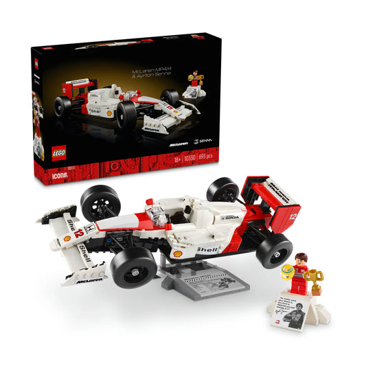 LEGO® ICONS™ McLaren MP4/4 & Ayrton Senna