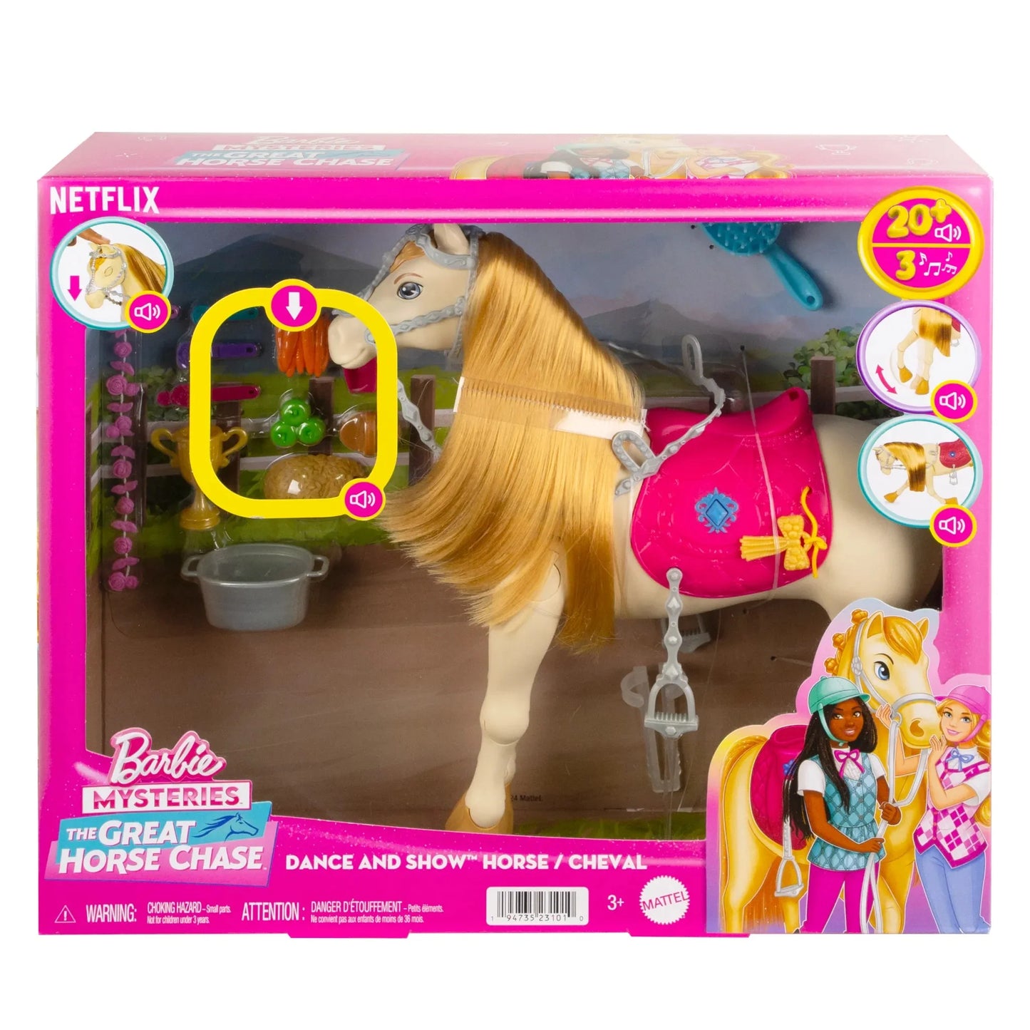 Barbie Toy Horse with Sounds, Music & Accessories