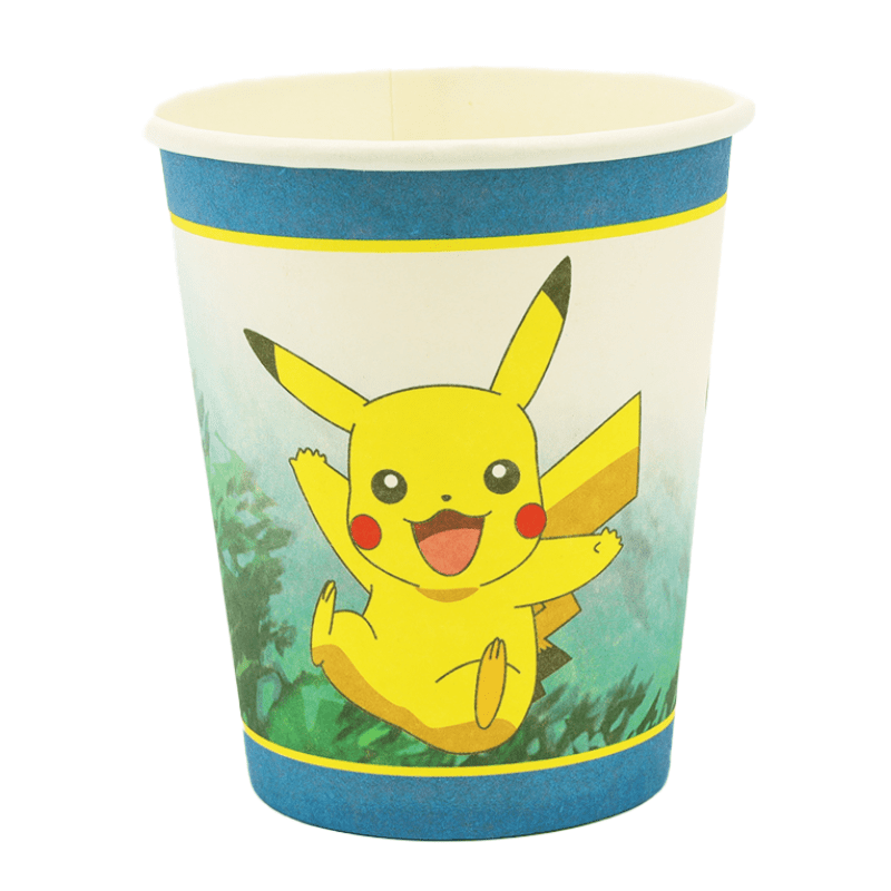 Disposable paper party cups themed 10 pack