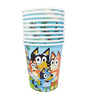 Disposable paper party cups themed 10 pack