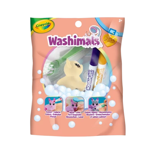 Crayola Washimals 1ct (Colour or Charater May Vary) - Blind Box Pastel Pets