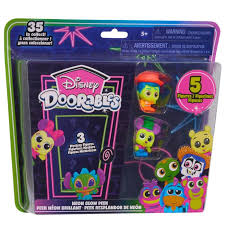 Disney Doorables Neon Glow Peek Collector Pk