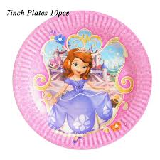 Disposable paper party Plates themed 10 pack