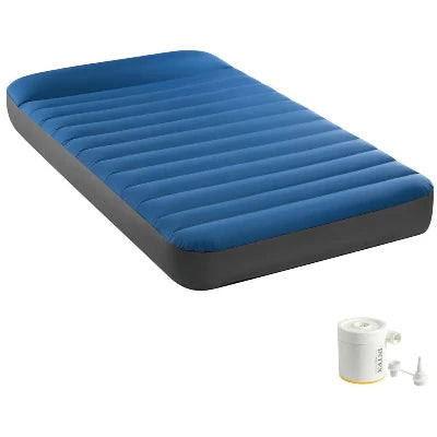 Intex Twin Dura-beam Truaire Camping Mattress W/ U