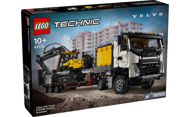 Lego Technic Volvo Fmx Truck & Ec230 Electric excavator