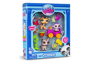 Littlest Pet Shop Safari Pk(3pets/7 Access/1card/5