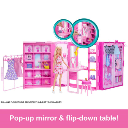 Barbie Dream Closet Toy Playset with Clothes & Accessories