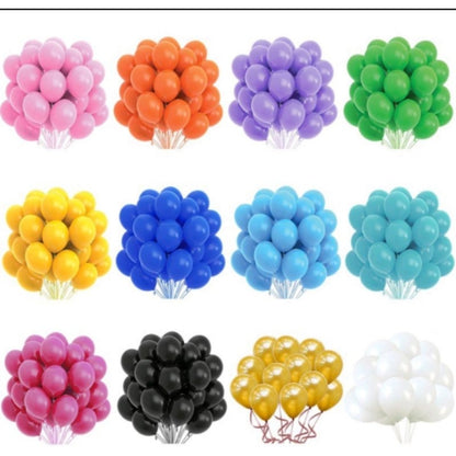 5 inches Latex Balloon 10Pcs Bright Colors