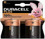 Duracell Plus Power D 2s