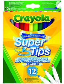 Crayola Supertips Washable Markers 12ct