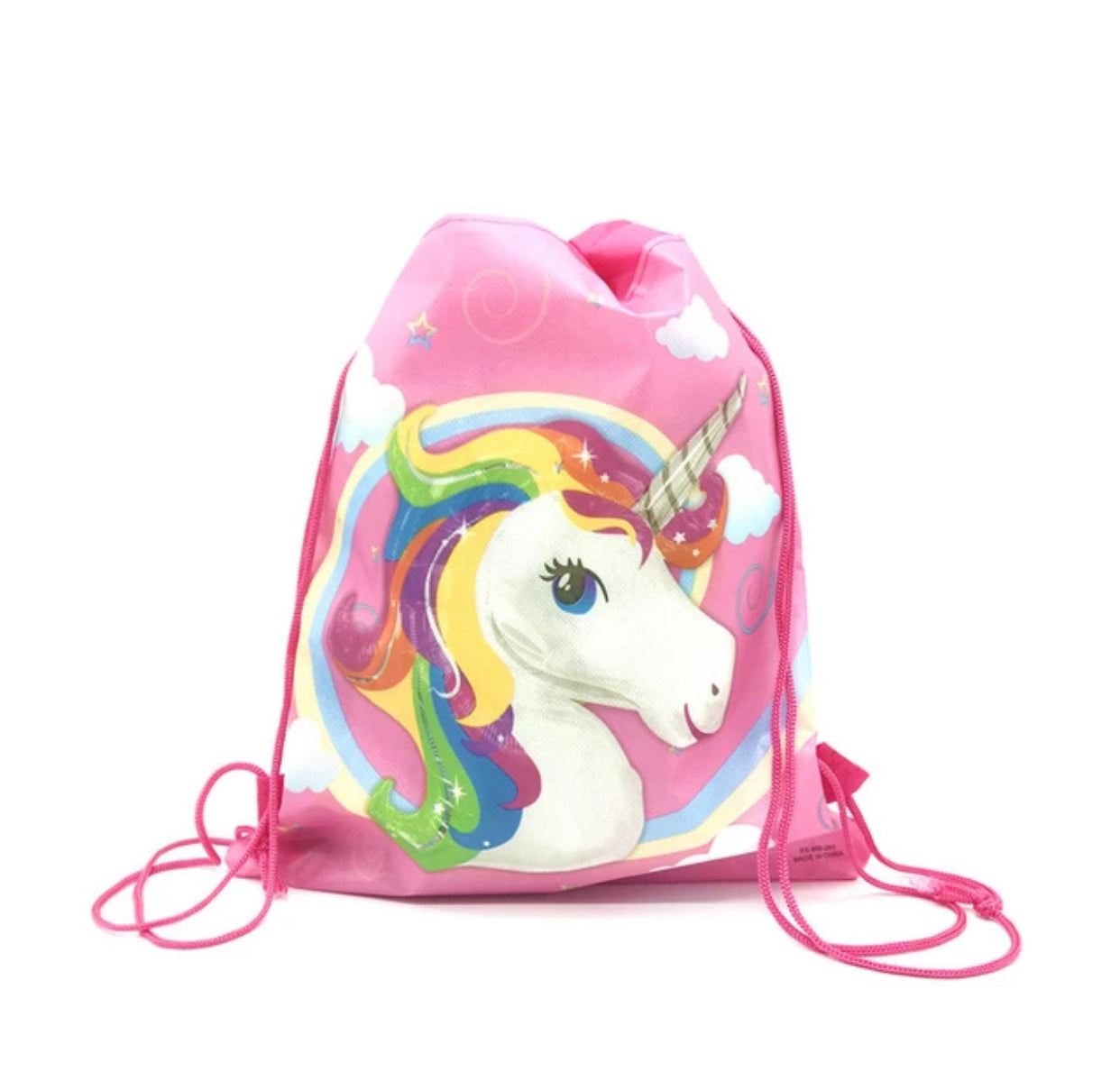Bag Drawstring Theme-Pink Unicorn V&N Goodies Galore