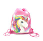Bag Drawstring Theme-Pink Unicorn V&N Goodies Galore