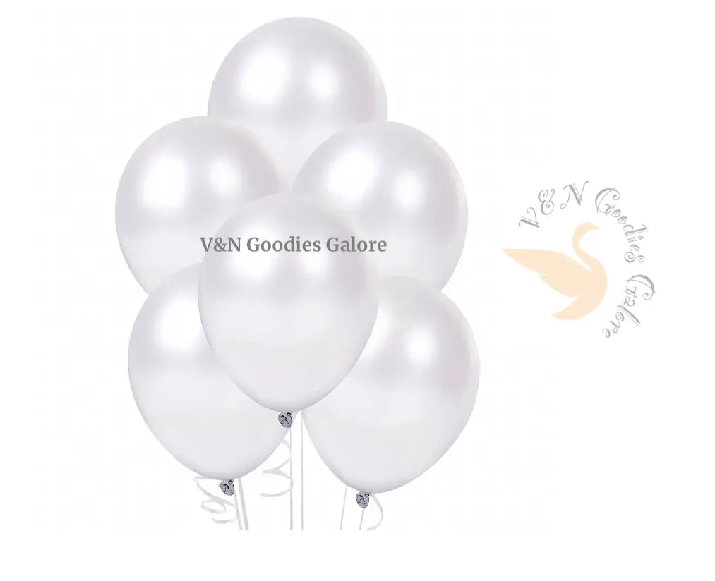 Balloons-White V&N Goodies Galore