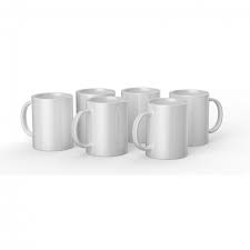Cricut 440ml Ceramic Mug Blank BULK 6pc White V&N Goodies Galore