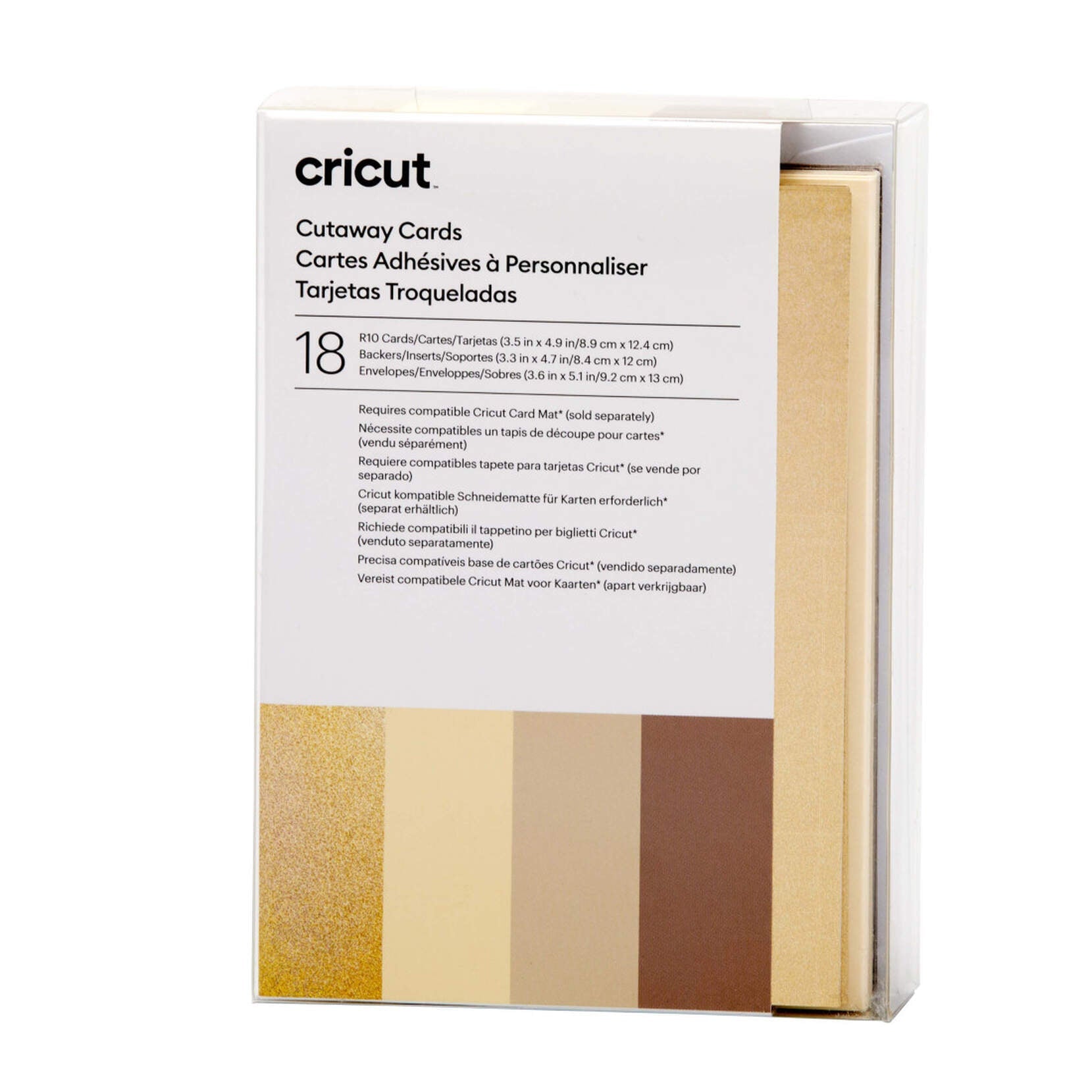 Cricut Cut-Away Cards Neutrals R10 (8;9 Cm X 12;4 Cm) 18-Pack V&N Goodies Galore