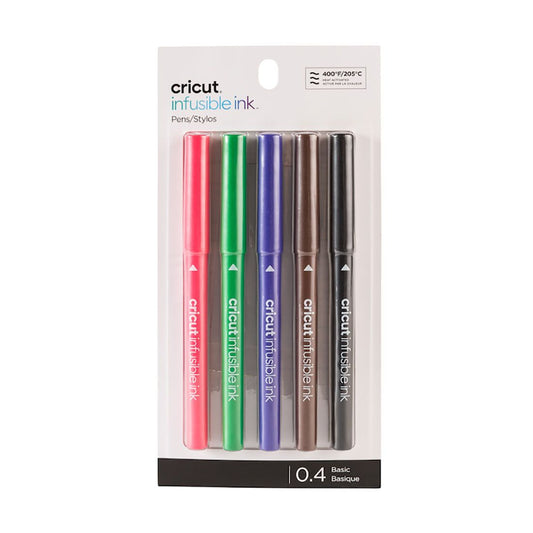 Cricut Explore/Maker Infusible Ink Fine Point Pen Set 5-pack (Basics) V&N Goodies Galore