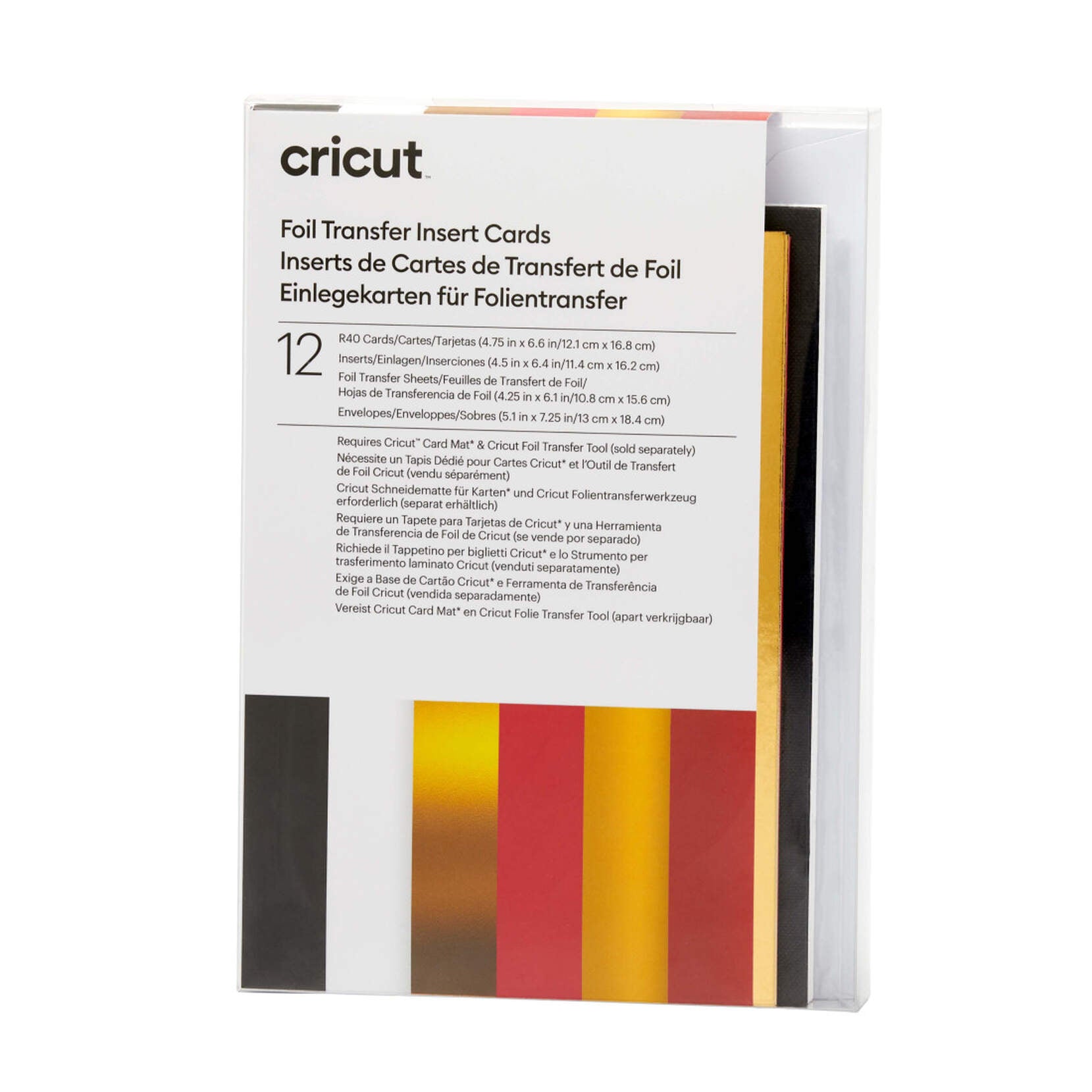 Cricut Insert Cards Foil Royal Flush R40 (12;1 Cm X 16;8 Cm) 12-Pack V&N Goodies Galore