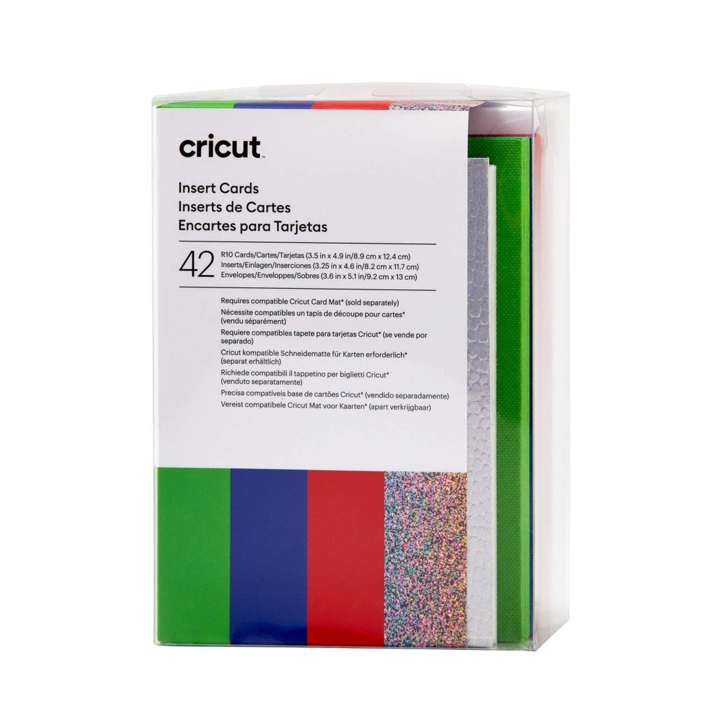 Cricut Insert Cards Rainbow R10 (8;9 Cm X 12;4 Cm) 42-Pack V&N Goodies Galore