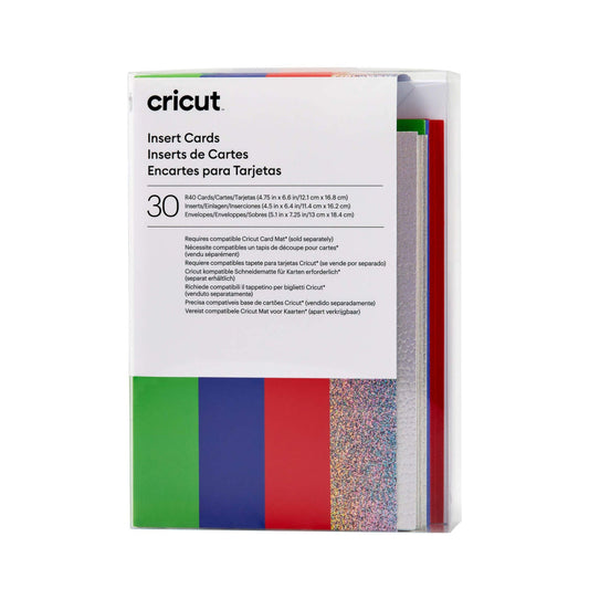 Cricut Insert Cards Rainbow R40 (12;1 Cm X 16;8 Cm) 30-Pack V&N Goodies Galore