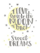 Cricut Iron On Designs Love You To The Moon 8.5X12 V&N Goodies Galore